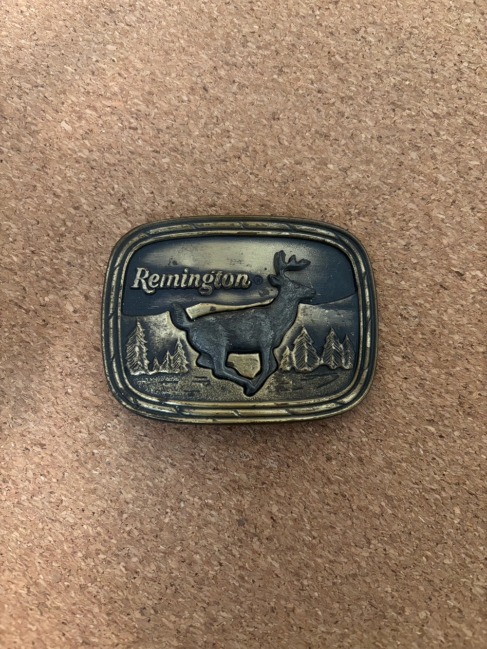 Remington whitetail belt buckle